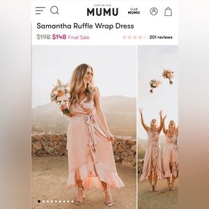 Show Me Your MUMU Samantha Ruffle wrap dress